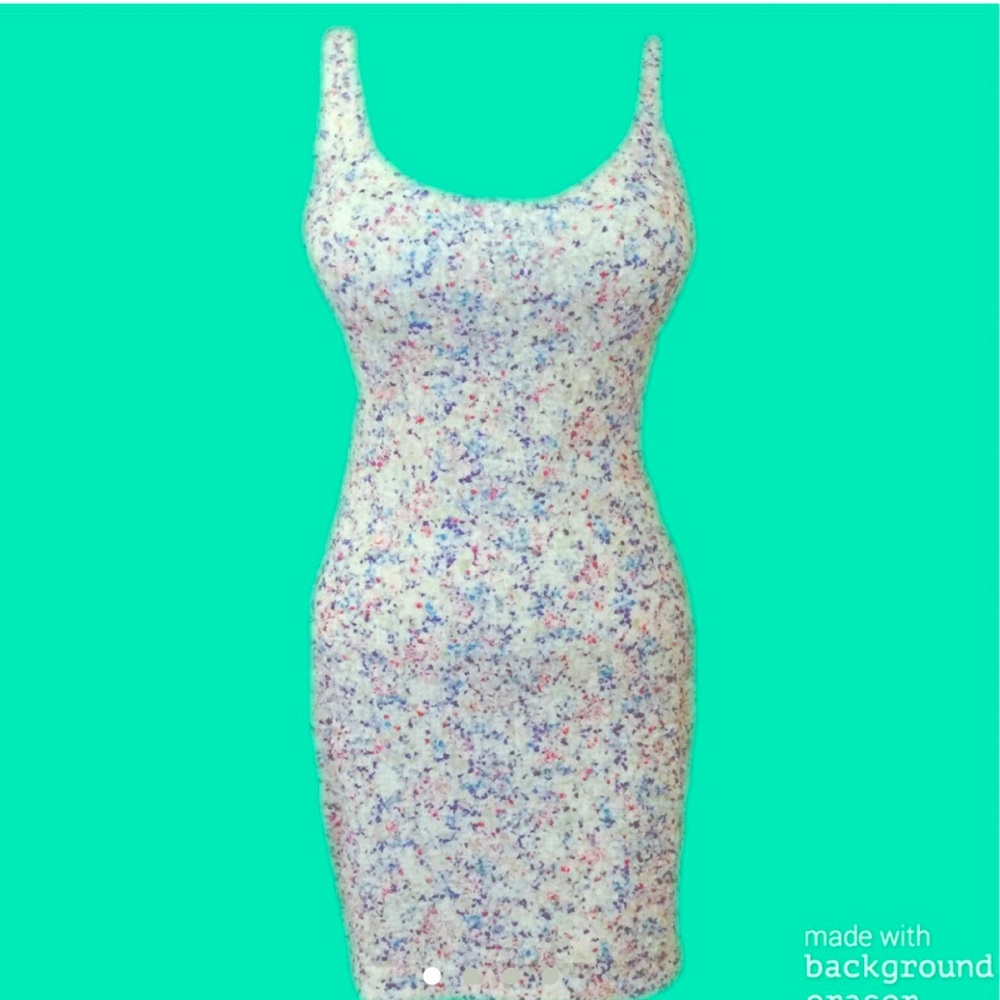 Guess pastel sequin mini sleeveless dress size 0